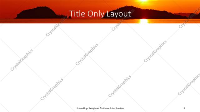 Title Only presentation slide layout