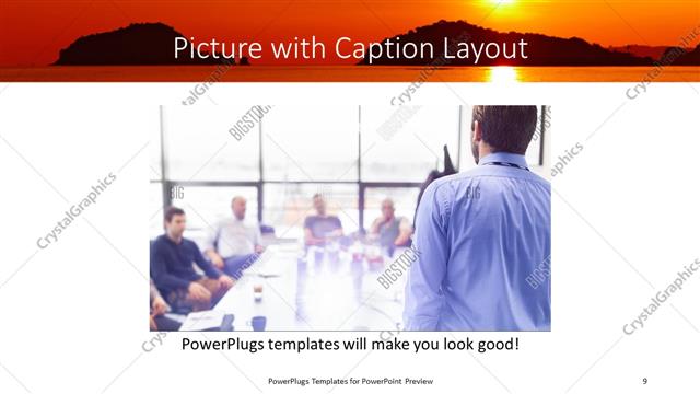 Picture with Caption presentation slide layout