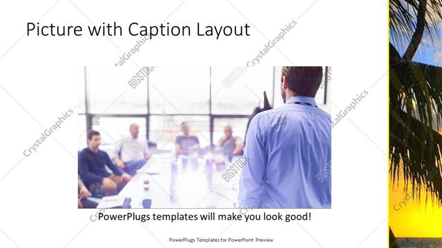 Picture with Caption presentation slide layout