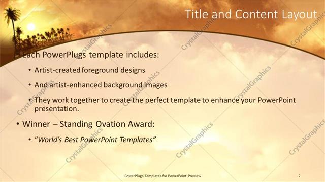 Title and Content presentation slide layout