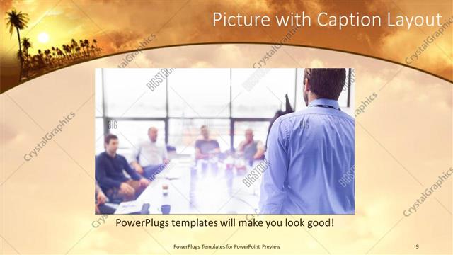 Picture with Caption presentation slide layout