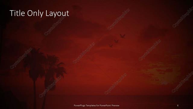 Title Only presentation slide layout