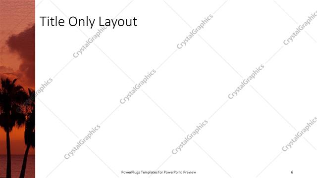 Title Only presentation slide layout