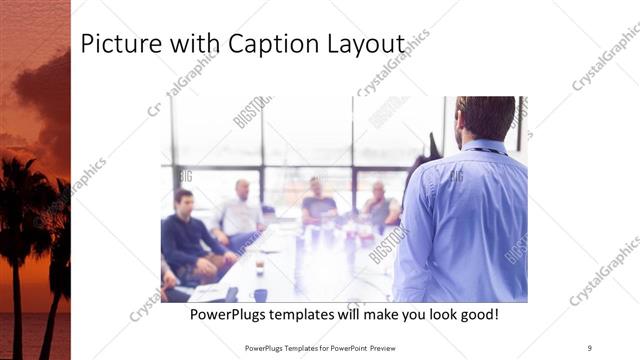 Picture with Caption presentation slide layout