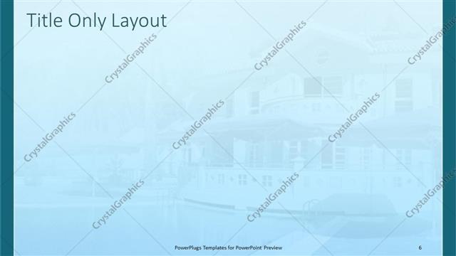 Title Only presentation slide layout