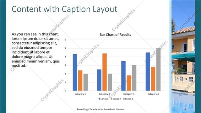 Content with Caption presentation slide layout
