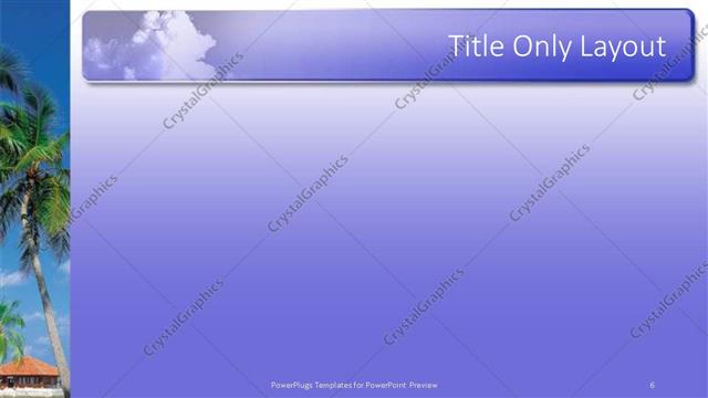 Title Only presentation slide layout