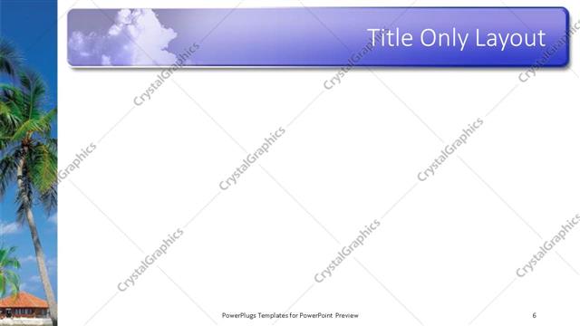 Title Only presentation slide layout