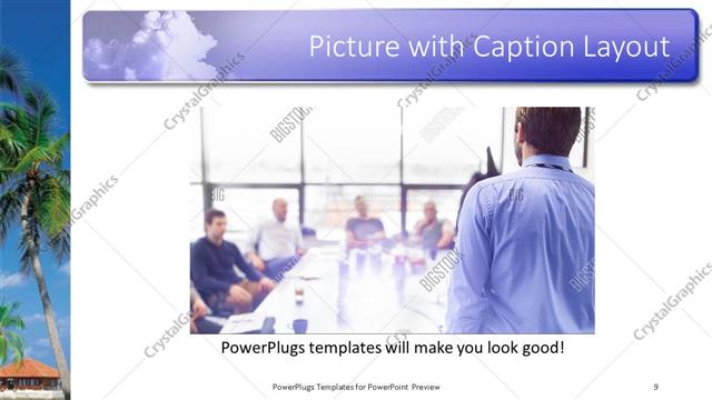 Picture with Caption presentation slide layout