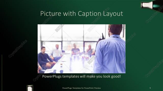 Picture with Caption presentation slide layout