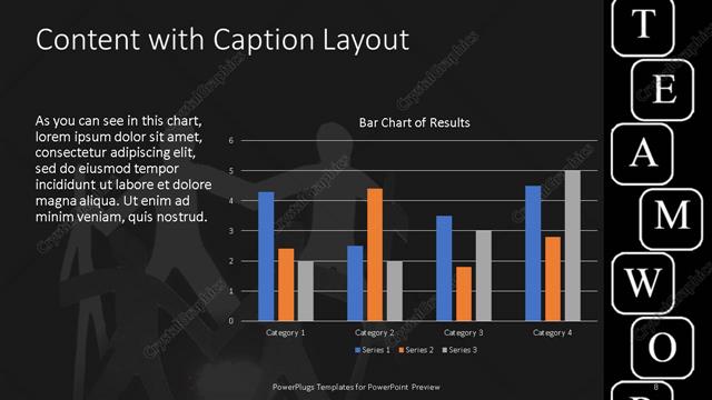 Content with Caption presentation slide layout