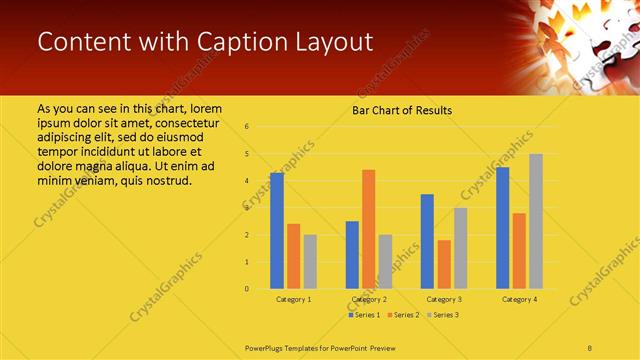 Content with Caption presentation slide layout