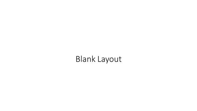 Blank presentation slide layout