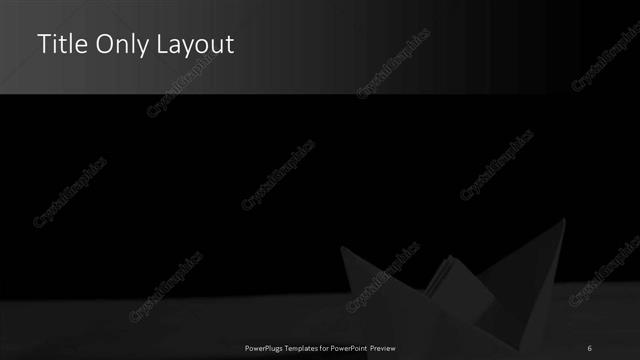 Title Only presentation slide layout