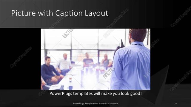 Picture with Caption presentation slide layout