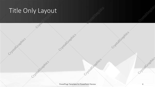 Title Only presentation slide layout