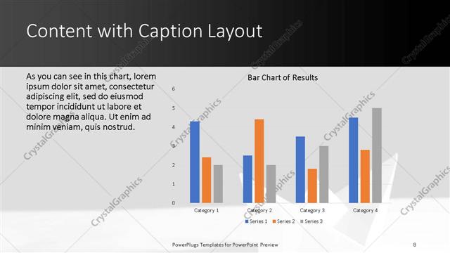 Content with Caption presentation slide layout