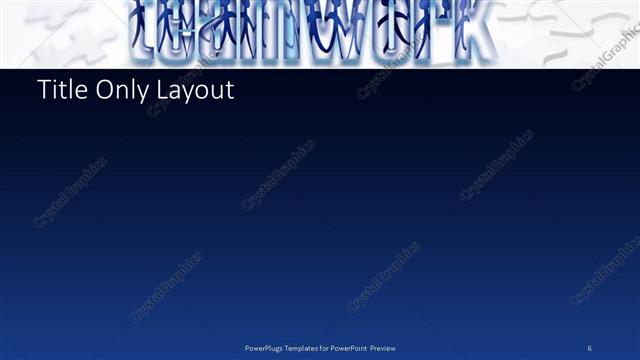 Title Only presentation slide layout