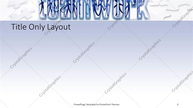 Title Only presentation slide layout