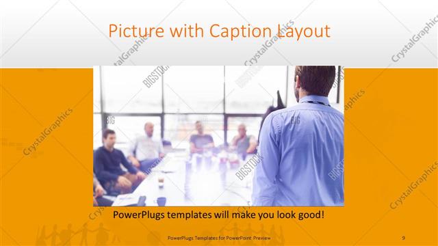 Picture with Caption presentation slide layout