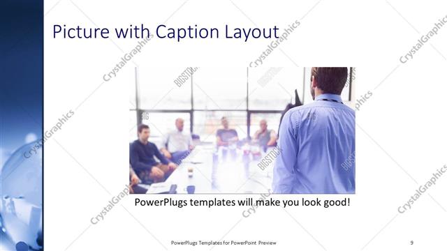 Picture with Caption presentation slide layout