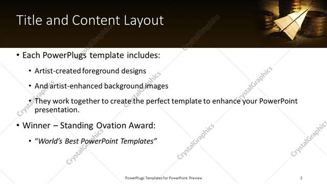 Title and Content presentation slide layout