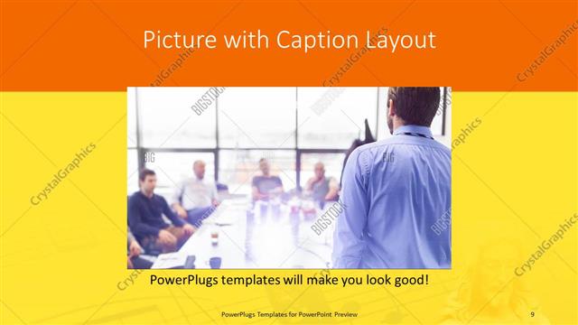 Picture with Caption presentation slide layout