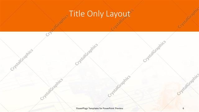 Title Only presentation slide layout