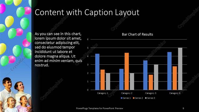 Content with Caption presentation slide layout