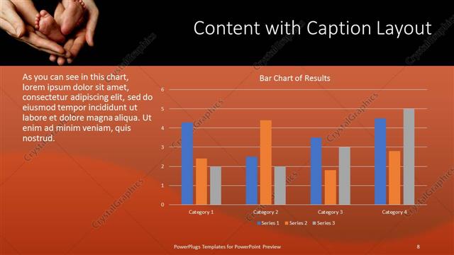 Content with Caption presentation slide layout