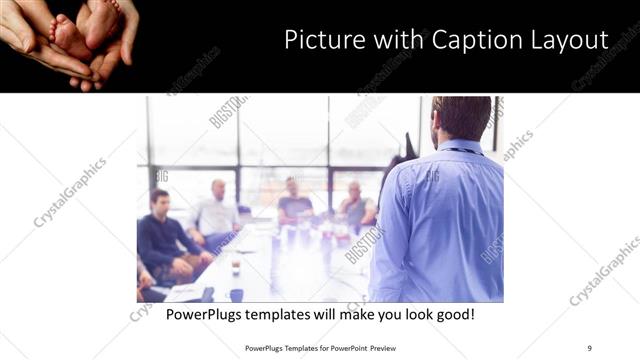 Picture with Caption presentation slide layout