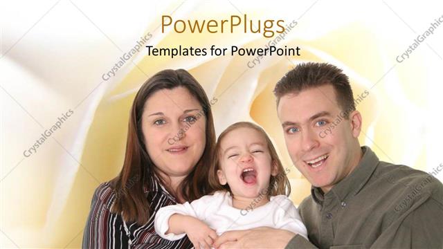  Presentation with parents - Parents with naughty baby with smooth yellow shades