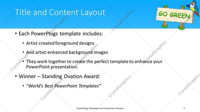 Title and Content presentation slide layout