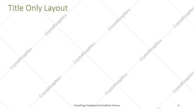 Title Only presentation slide layout