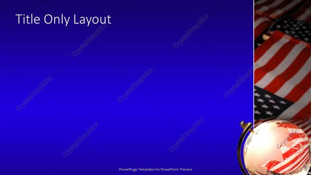 Title Only presentation slide layout