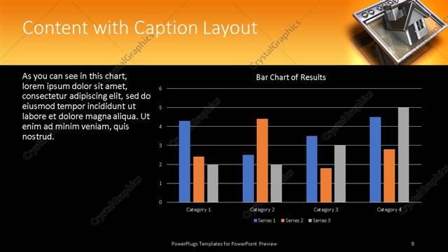Content with Caption presentation slide layout
