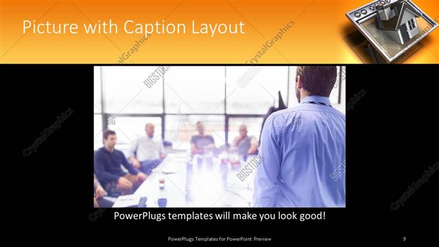 Picture with Caption presentation slide layout