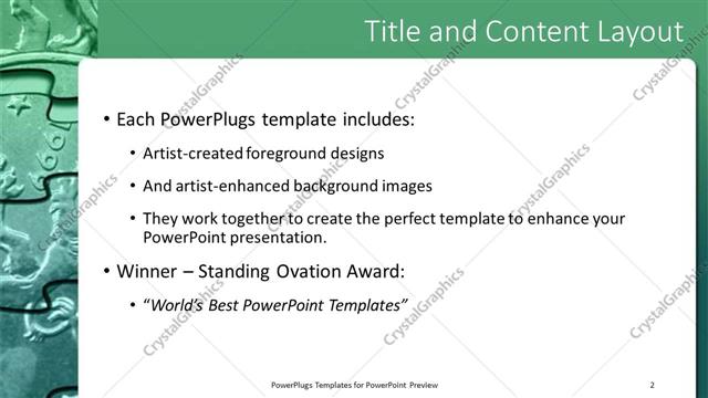 Title and Content presentation slide layout