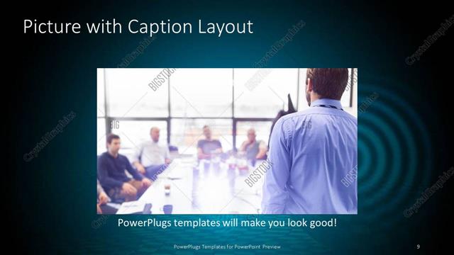 Picture with Caption presentation slide layout
