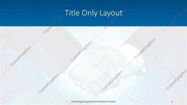 Title Only presentation slide layout