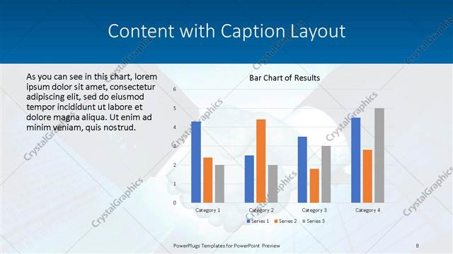 Content with Caption presentation slide layout