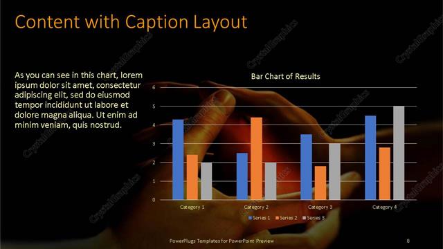Content with Caption presentation slide layout