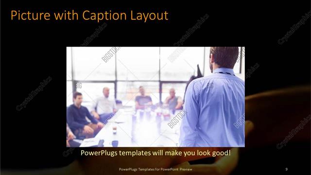 Picture with Caption presentation slide layout