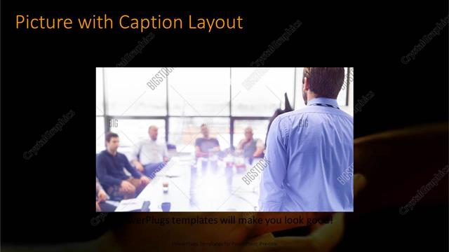 Picture with Caption presentation slide layout