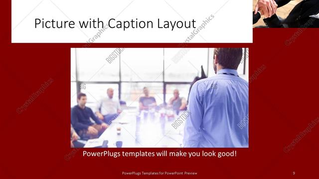 Picture with Caption presentation slide layout
