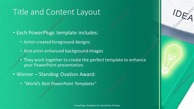 Title and Content presentation slide layout