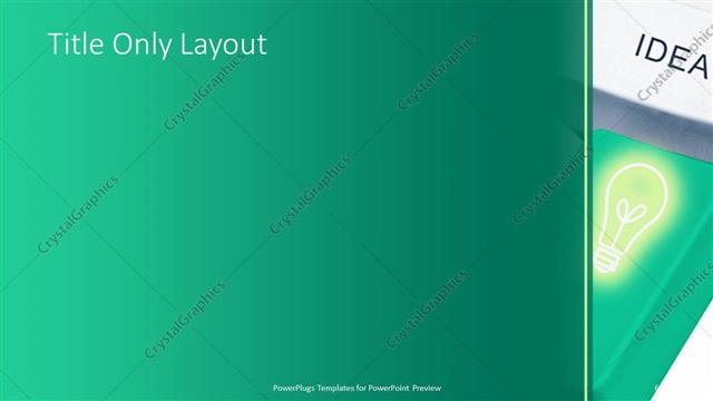 Title Only presentation slide layout