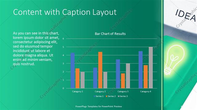 Content with Caption presentation slide layout