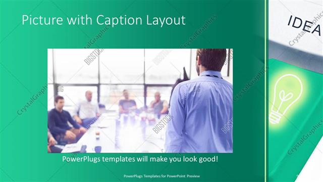 Picture with Caption presentation slide layout