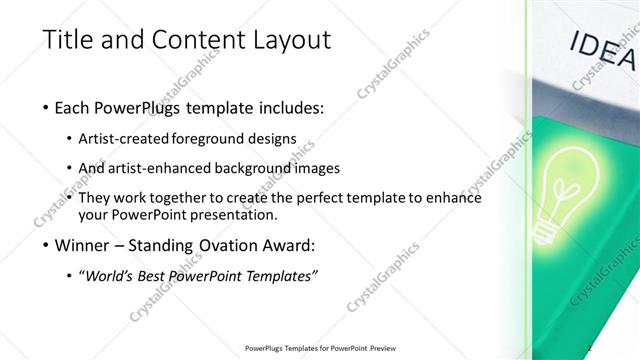 Title and Content presentation slide layout